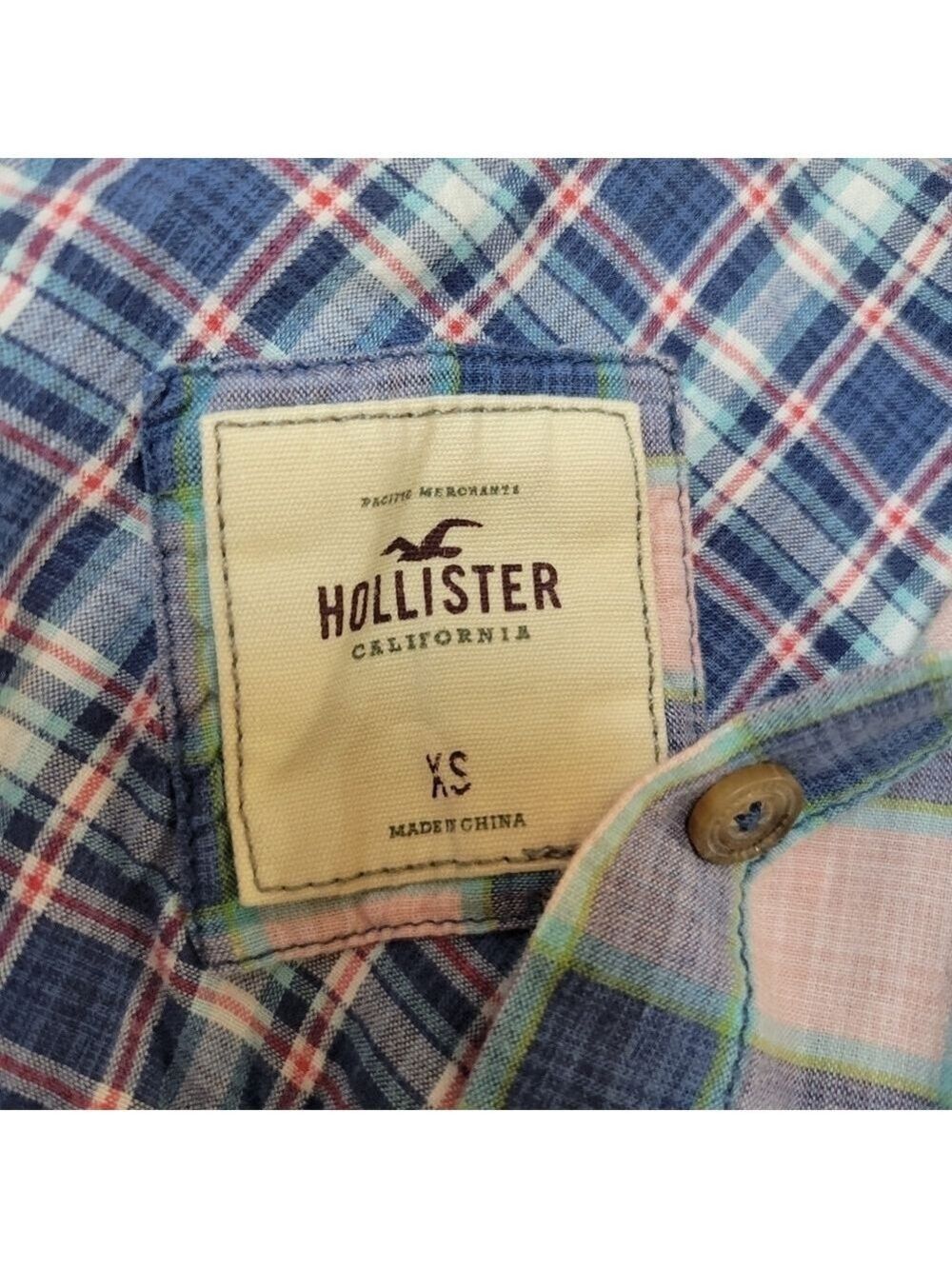 Hollister Plaid Button Up Long Sleeve Top Small - Picture 5 of 5